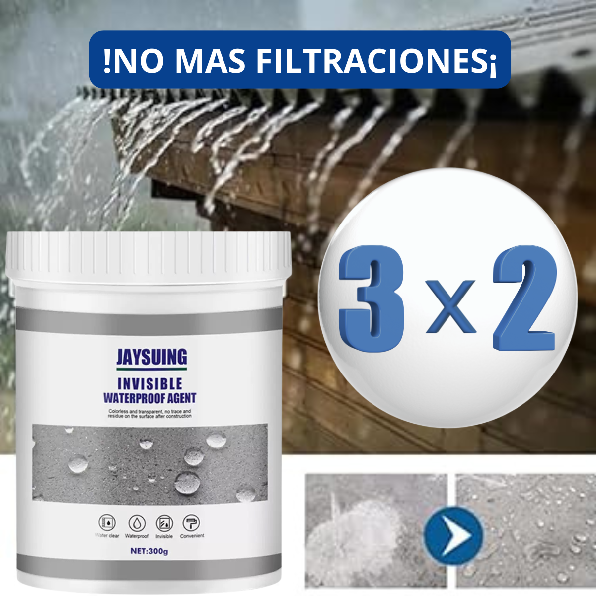 Sellador Impermeable Brocha 300g